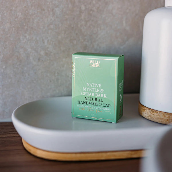 Wild Emery Natural Handmade Soap Native myrtle &amp; Cedar Bark
