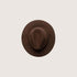 Will & Bear Anderson Brown Packable Wide Brim Fedora Hat - XL