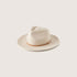 Will & Bear Calloway Cream Felt Fedora Hat - L