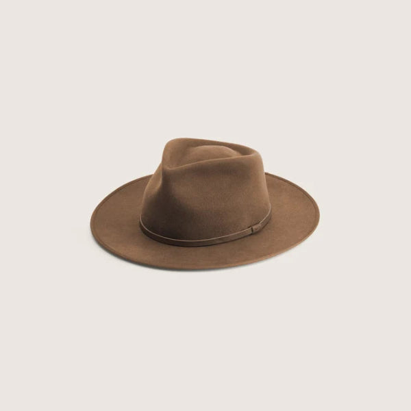 Will &amp; Bear Calloway Tan Felt Fedora Hat - M