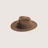 Will & Bear Calloway Tan Felt Fedora Hat - M