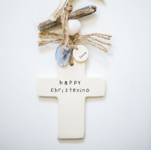 Caroline C ‘Happy Christening’ Cross Small