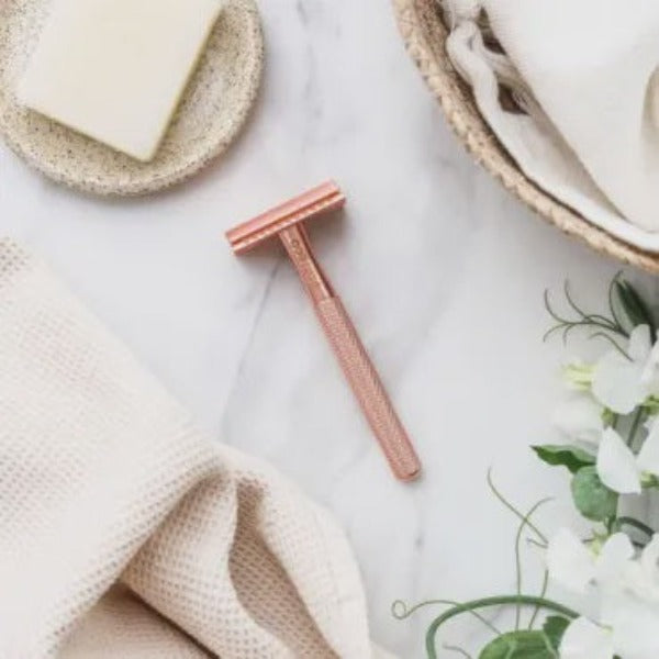 Ever Eco Safety Razor Rose Gold + 10 Replacement BladesEver Eco Safety Razor Rose Gold + 10 Replacement Blades