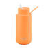 Frank Green 34oz Stainless Steel Ceramic Bottle with Straw Lid Neon Orange