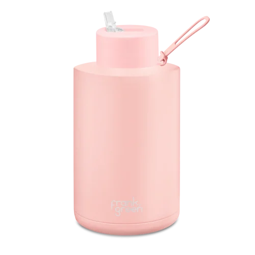 Frank Green 68oz Stainless Steel Ceramic Bottle with Straw Lid Blush