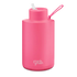 Frank Green 68oz Stainless Steel Ceramic Bottle with Straw Lid Neon Pink