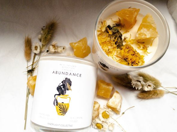 Inner Light Collective Abundance Reiki Infused Intention Candle