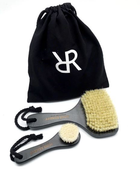 Rohr Remedy Beechwood Body &amp; Face Brush Set