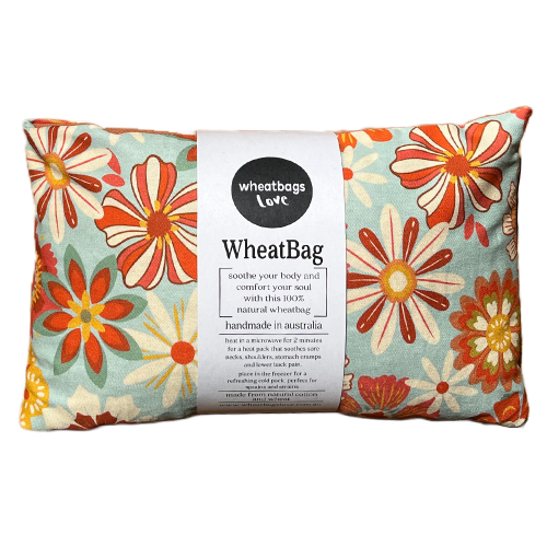 Wheatbags Love Wheatbag Groovy Flowers Khaki