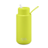 Frank Green 34oz Stainless Steel Ceramic Bottle with Straw Lid Neon Yellow